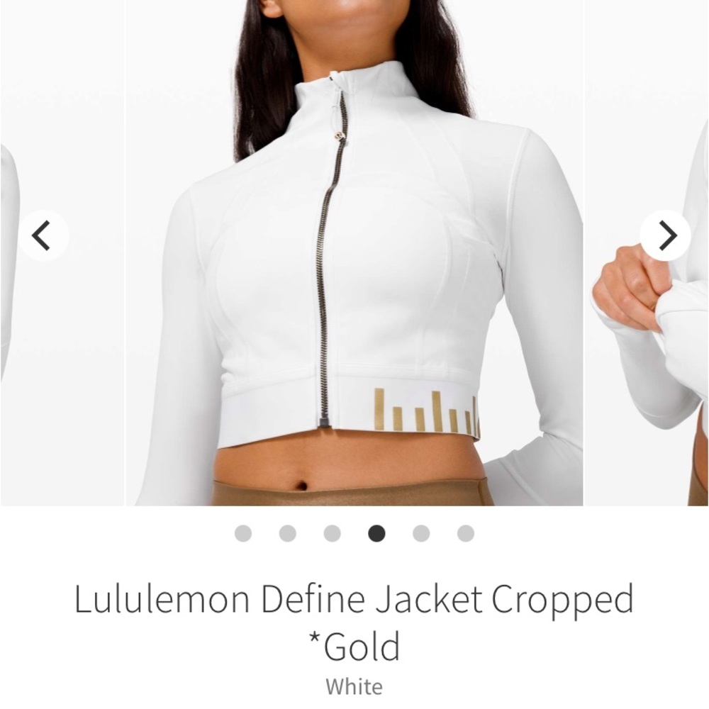 Lululemon Cropped Limited Edition Define Jacket Size 10